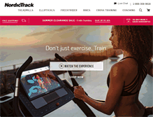 Tablet Screenshot of nordictrack.com